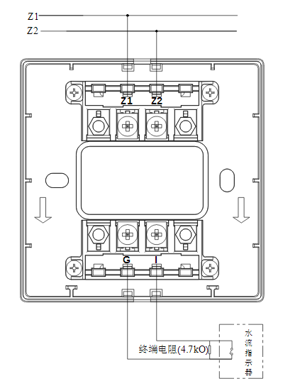 四川四川海灣消防GST-LD-8300B輸入模塊常開(kāi)無(wú)源觸點(diǎn)接線圖