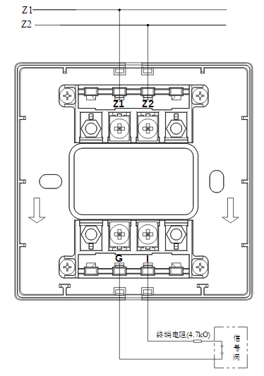 四川四川海灣消防GST-LD-8300B輸入模塊常閉無(wú)源觸點(diǎn)接線圖