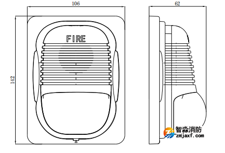 四川海灣GST-HX-M8503火災(zāi)聲光警報器 四川海灣GST-HX-M8503火災(zāi)聲光警報器